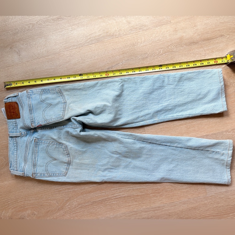 Levi's Light Blue Straight-Leg Jeans with Side Logo Tape - Picture 3 of 5
